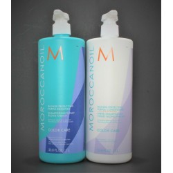 Moroccanoil Blonde Perfecting Purple Shampoo and Conditioner 33.8 oz