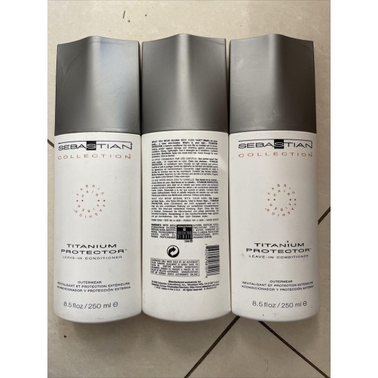 SEBASTIAN COLLECTION Titanium Protector Leave in Conditioner 8.5oz/ea. Set Of 3