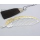 Pure S999 Sterling Silver Comb Fine Woman's Gold Unique Leaf Comb 130mmL Gift