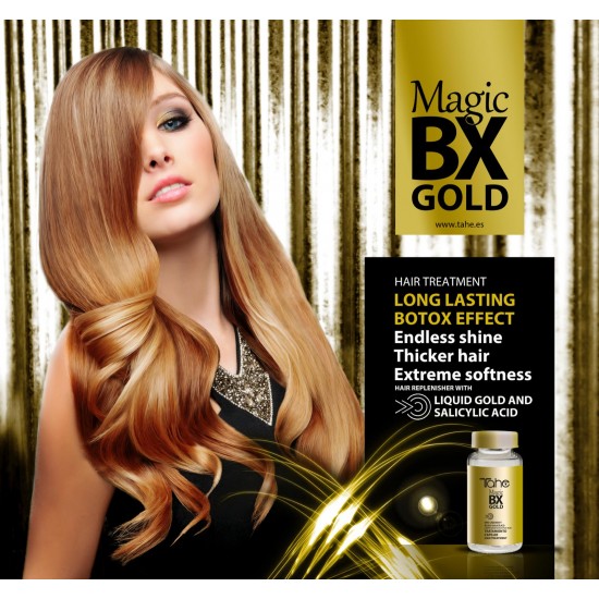 Tahe Magic Bx Golden Kit - Step 2 (12 Ampoules 0,3 oz c/u) Intensive Hair Care