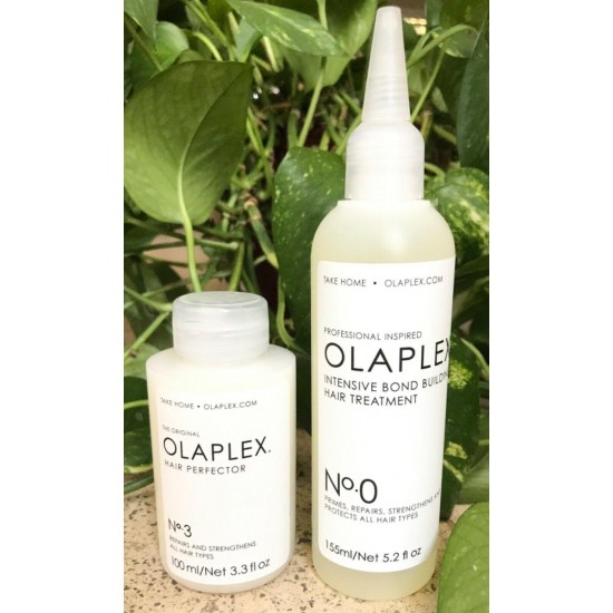 Olaplex No. 0 & No. 3, 3.3 oz Intensive Bond Building Hair Treatments