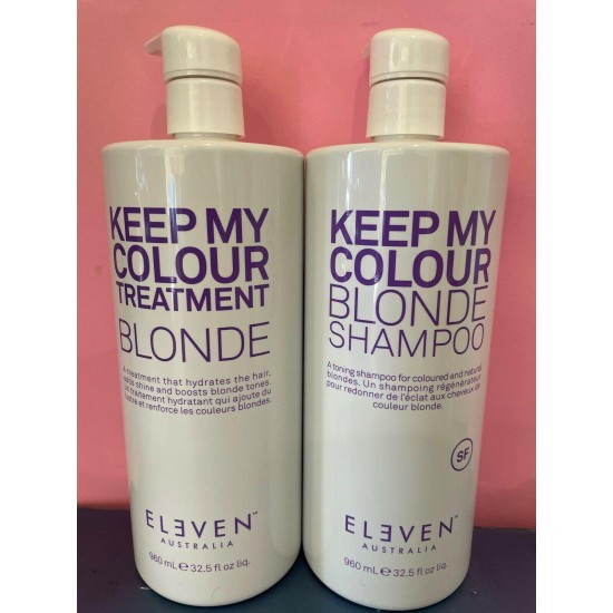 Eleven Australia Keep My Hair Blonde Shampoo & Treatment 32.5oz New Duo