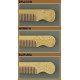 Japanese Satsuma Boxwood Comb with Carving for Men