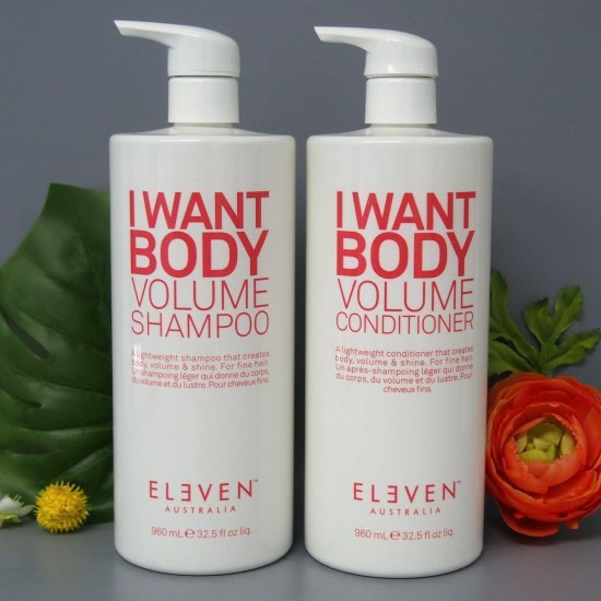 Eleven Australia I WANT BODY volume Shampoo & Conditioner 960ml / 32.5oz