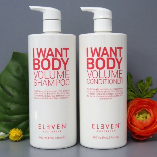 Eleven Australia I WANT BODY volume Shampoo & Conditioner 960ml / 32.5oz