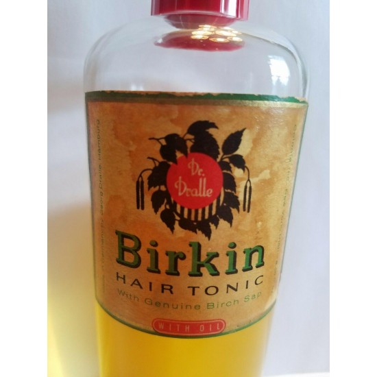 Vintage Dr Dralle Birkin Hair Tonic made in Germany by Georg Dralle 8.5 fl oz