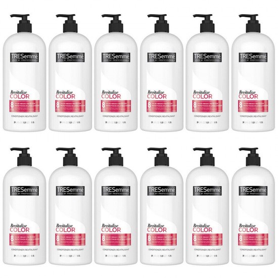 Pack of (12) New TRESemme Color Revitalize Conditioner With Pump, 39 Ounce