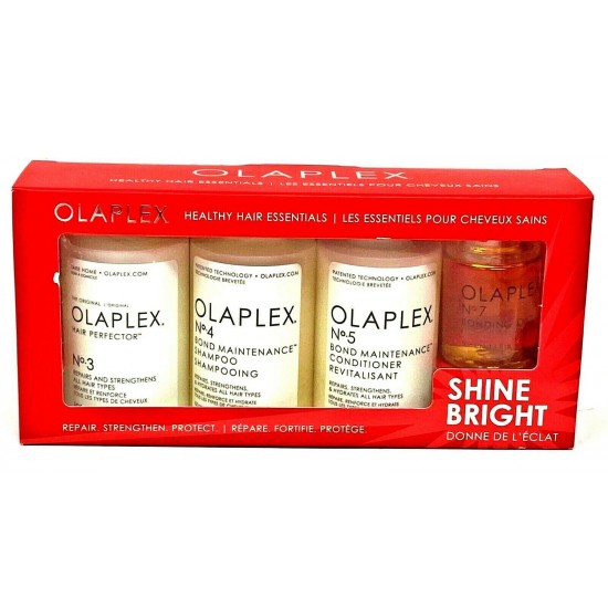 Olaplex SHINE BRIGHT Holiday Hair Essential Kit No.3 No.4 No.5 & No7 Bonding Oil