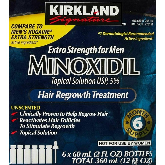 2 x Kirkland Minoxidil 5% Extra Strength  FREE SHIPPING THANKSGIVING