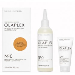 OLAPLEX No. 0 & No. 3 INTENSIVE BOND BUILDING HAIR TREATMENT 5.2 OZ & 30ML