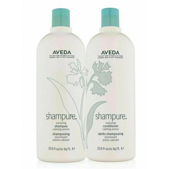 Aveda Shampure Shampoo and Conditioner Duo 33.8 oz / 1 liter, New!