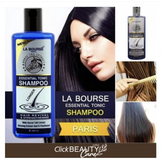 6X La Bourse HAIR LOSS GROWTH Paris Tonic Shampoo 2in1 HorseChest Extract 10oz