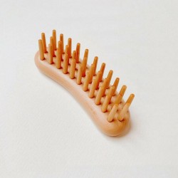 Japanese Satsuma Boxwood Hair Brush (3 Rows Small)