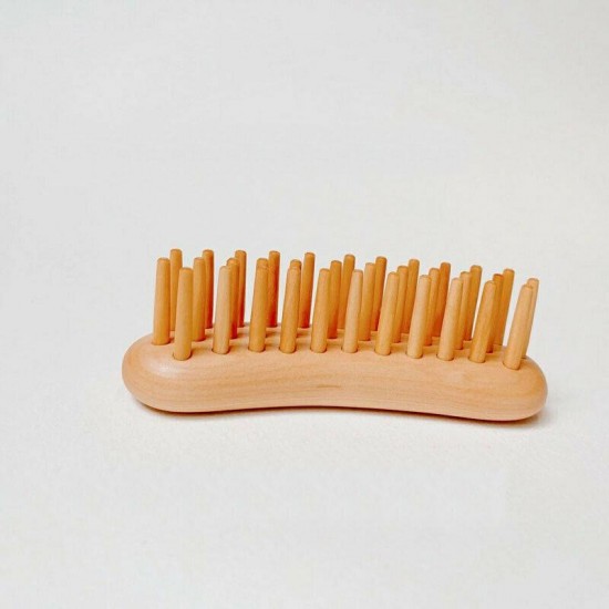 Japanese Satsuma Boxwood Hair Brush (3 Rows Small)