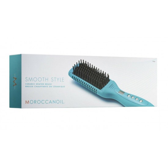 Moroccanoil Smooth Style Ceramic Heated Brush NEW Sealed Box