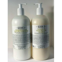 Kiehl's  Nourishing Olive Fruit Oil   Shampoo + Conditioner 33.8OZ/1L EACH