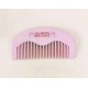 Custom LOGO-Pink Peach Wood Fine Tooth Moon Combs Wooden Comb For Women Girl