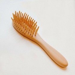 Japanese Satsuma Boxwood Hair Brush (Oval Blow Large)