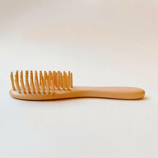 Japanese Satsuma Boxwood Hair Brush (Oval Blow Large)