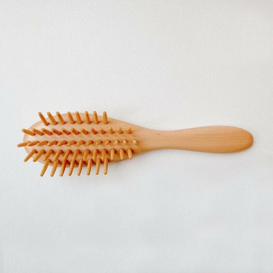 Japanese Satsuma Boxwood Hair Brush (Oval Blow Large)