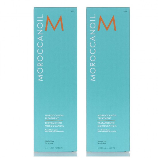 Moroccanoil Treatment Oil With Pump, 200 ml / 6.8 oz ( PACK OF 2 )