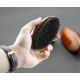 Customized LOGO-Wood Handle Beard Brush Hair Mustache Brush for Men Face Care