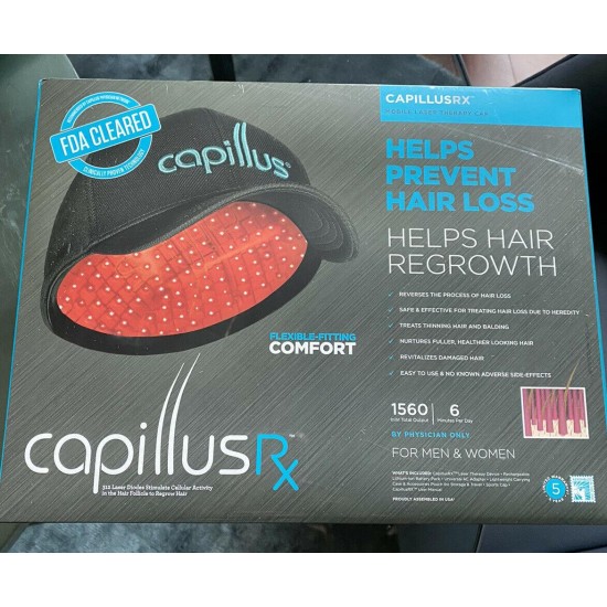 Capillus RX Hair Restoration Cap 312 Laser Diodes. New Unopened Box. Free Ship