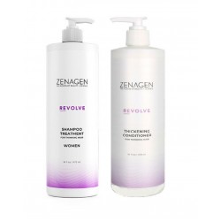 Zenagen Revolve Shampoo Treatment Women & Thickening Conditioner 16oz DUO