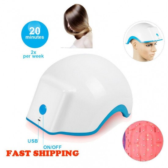 80 Points Led Hair Loss Regrowth Growth Treatment Cap Helmet Therapy Alopecia US