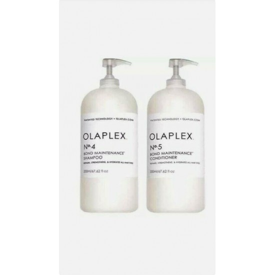 OLAPLEX SHAMPOO No 4 and CONDITIONER No 5   67.62 Oz 100% original product.