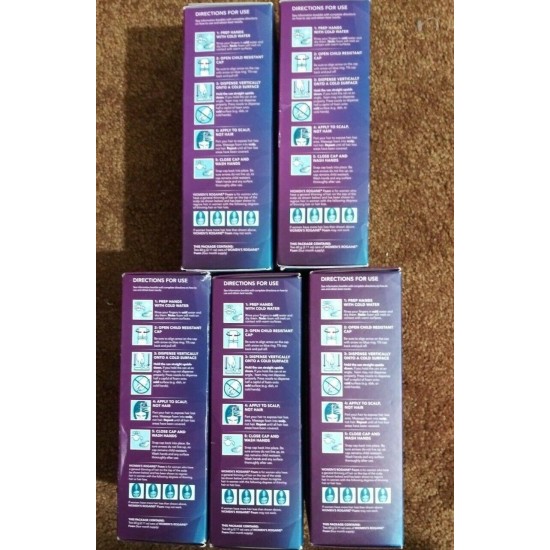 Lot of 5 New Rogaine Women's FOAM, 4 Months Supplys Each, Hair Regrowth 4 Women