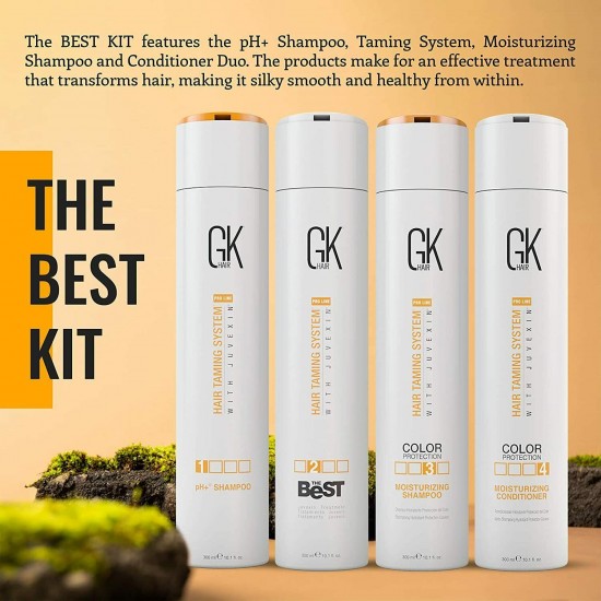 GK HAIR Keratin Treatment Smoothing Brazilian Blowout Straightening Kit 300ml