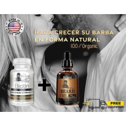 MEJOR TRATAMIENTO PARA HACER CRECER LA BARBA.CRECE RAPIDO.NATURAL,, MADE USA