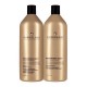 NEW - Pureology Nano Works GOLD Shampoo and Conditioner Liter Set (33.8 OZ each)