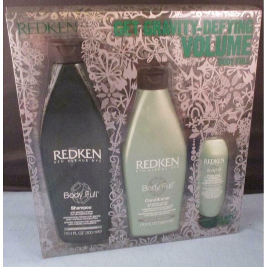 NEW Redken Gravity Defying Volume Full Body Shampoo Conditioner Plump Treat Set