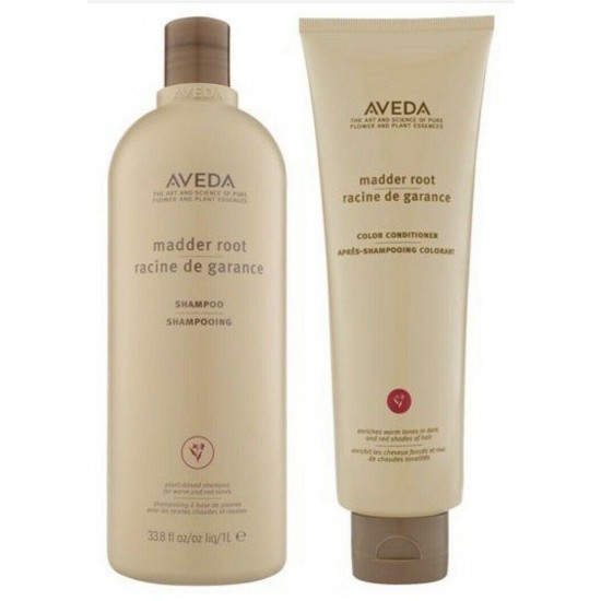 Aveda Madder Root Shampoo 33.8 oz liter and Conditioner 8.5 oz SET