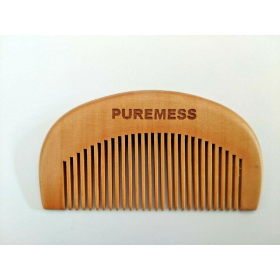 Peach Wood Fine Tooth Beard Care Combs Wooden Comb Custom LOGO