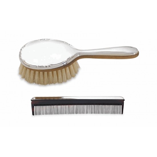 Reed & Barton Carolina Girl’s Sterling Brush & Comb Set