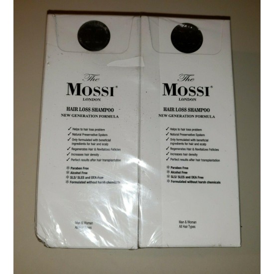 2x The Mossi London Hair Loss Shampoo (New Generation Formula) FDA Approved NEW