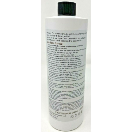 Chic Look CHOCOLATE KERATIN SMOOTHING TREATMENT WITH KERATIN 500Ml FREE SHIPPING