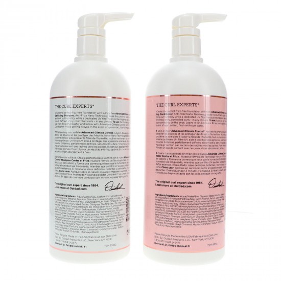 Ouidad Advanced Climate Control Defrizzing Shampoo 33.8 oz & Conditioner 33.8