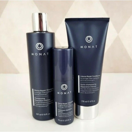 Monat Intense Repair Shampoo + Conditioner Spray Treatment Hair Loss NEW Sealed