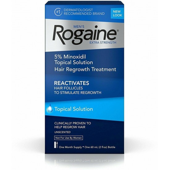 Rogaine Men's Extra Strength Unscented 2 oz (Pack of 4)