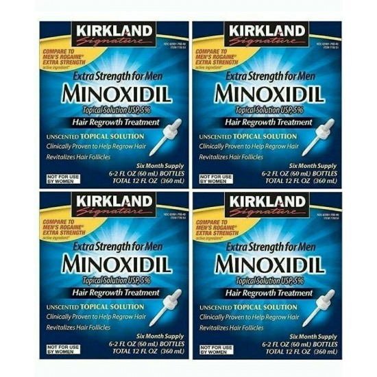 1/2/3/4 6 12/24/36 Months Kirkland Signature Minoxidil 5% Hair Regrowth Solution