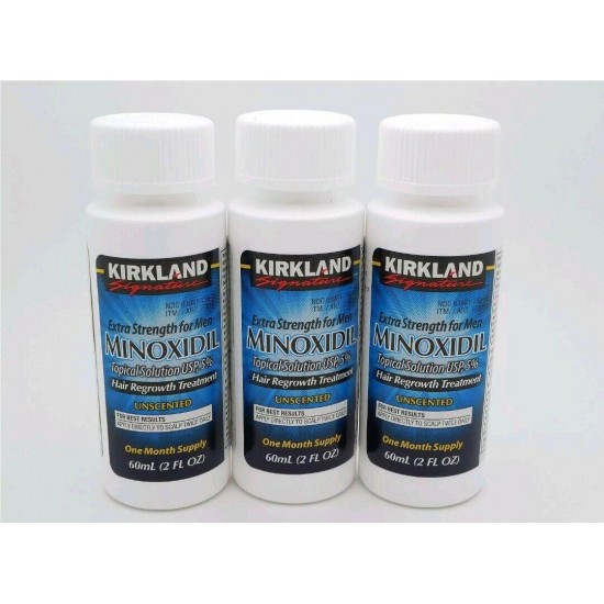 1/2/3/4 6 12/24/36 Months Kirkland Signature Minoxidil 5% Hair Regrowth Solution