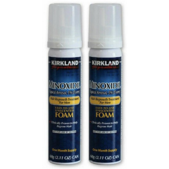 Kirkland Signature Minoxidil 5% Foam Hair Loss Regrowth Treatment Free Shipping