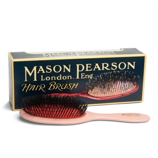 Mason Pearson B1 Extra Large Pure Boar Bristle Fine Hair Brush, Cleaner Gift Box