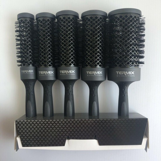 Lot Of 3 Sets Of 5 TERMIX EVOLUTION Plus Ionic Thermal Round Brush All Hair Pro