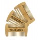 Customized LOGO Fine & Coarse Tooth Dual Sided Bamboo Combs Hair Beard Comb