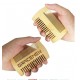 Customized LOGO Fine & Coarse Tooth Dual Sided Bamboo Combs Hair Beard Comb